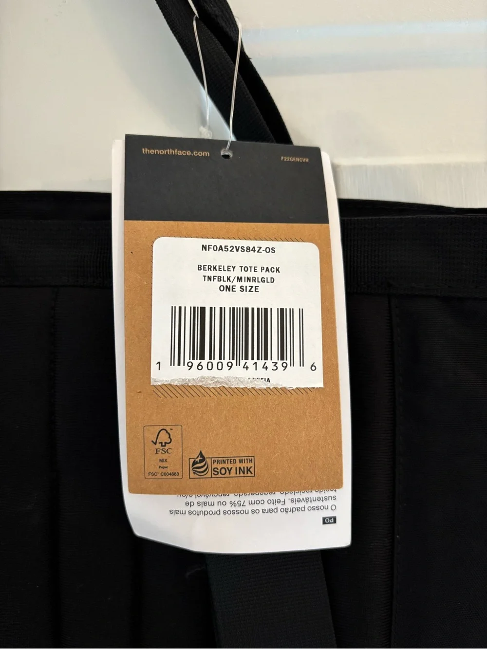 The North Face Black Tote Pack - Black